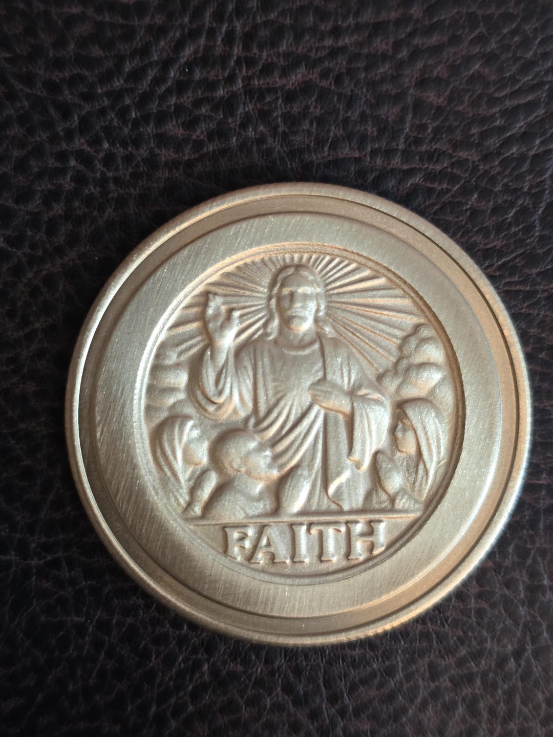 Brass Coin, Engraved Coin, Religious Coin, Faith Engraved Coin, Jesus ...