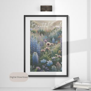 Boho Floral Inspirational Quote Art Set (Digital Download)