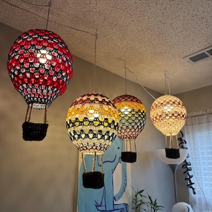 Hot Air Balloon Lamp Crochet Pattern