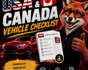 Lista kontrolna pojazdu w USA i Kanadzie/lista kontrolna przeglądu samochodu/lista kontrolna zakupu samochodu