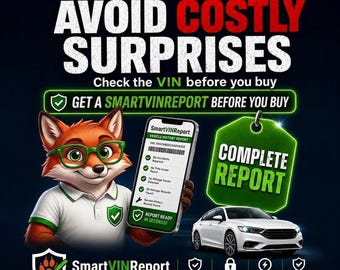 Przewodnik po SmartVINReport | Tani raport historii samochodu | 17-cyfrowy numer VIN i PDF dla kupujących używane samochody | Lista kontrolna tytułu pojazdu po wypadku, przebiegu i wypadku
