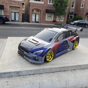 1/10 Scale Custom Painted SUBARU RC Body - Drift/Touring Car for 4tec 2.0 drift - mst - hpi - redcat rds - dc10