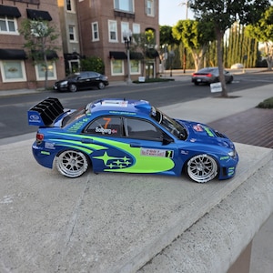 1/10 200 mm Custom Paint Subaru Rally met koplampbehuizing voor en achter (alleen de RC-carrosserie) voor 4tec drift, MST, HPI, D10, SD3 en Nitro drift chassis.