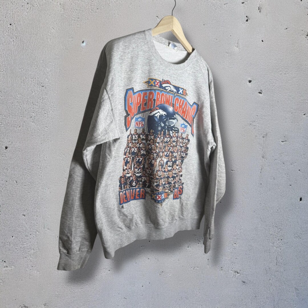 Steve & Barry's 90s Vintage Broncos Heavy Sweater Schwarz M