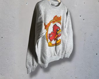 Vintage Iowa State University Cyclones-trui met ronde hals