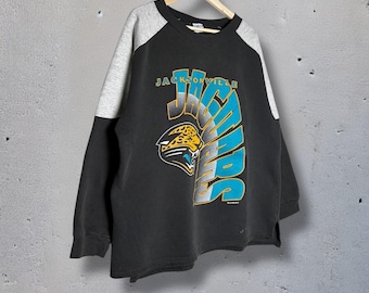 Vintage Jacksonville Jaguars NFL-trui met ronde hals
