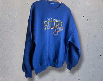 Vintage St. Louis Blues NHL Rundhals-Pullover