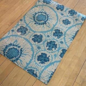 Floorcloth - “Blue Jellyfish”
