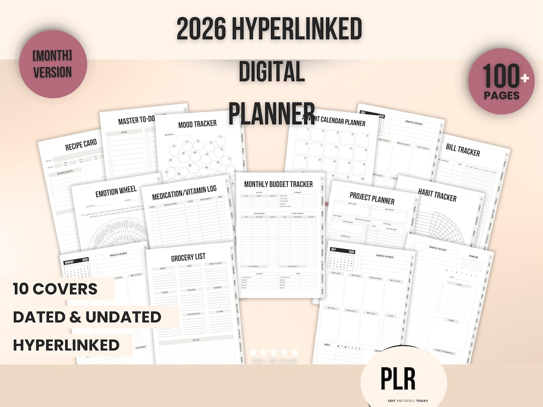 2026 Digital Planner for Busy Moms, Teachers Students ,life Organizer ...