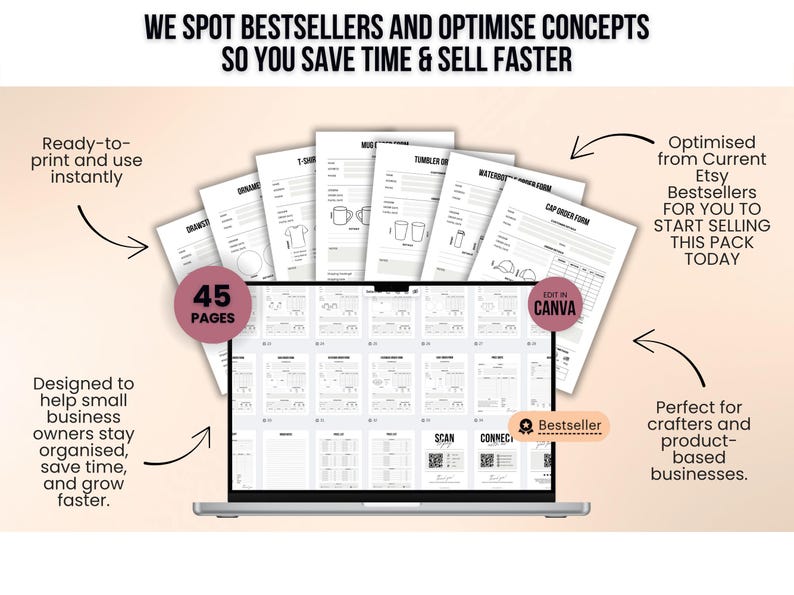 Small Business Order Form Templates Editable Invoice PDF Instant ...