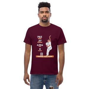 R Ashwin - Thank you Ash - Unisex Cricket Tshirt