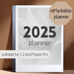2025 Digital Planner for Remarkable | Minimalist Planner for reMarkable | reMarkable Planner | 2025 Year Planner for Remarkable Tablet