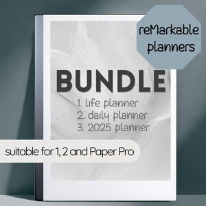 Planner bundle for Remarkable | Minimalist Planners for reMarkable | reMarkable Planner bundle