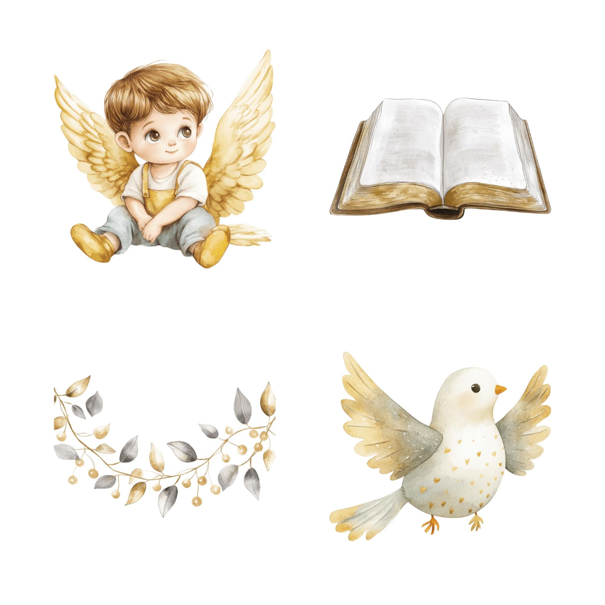 Gold Baptism Sticker Sheet, Weatherproof Laminated Stickers, Perfect ...
