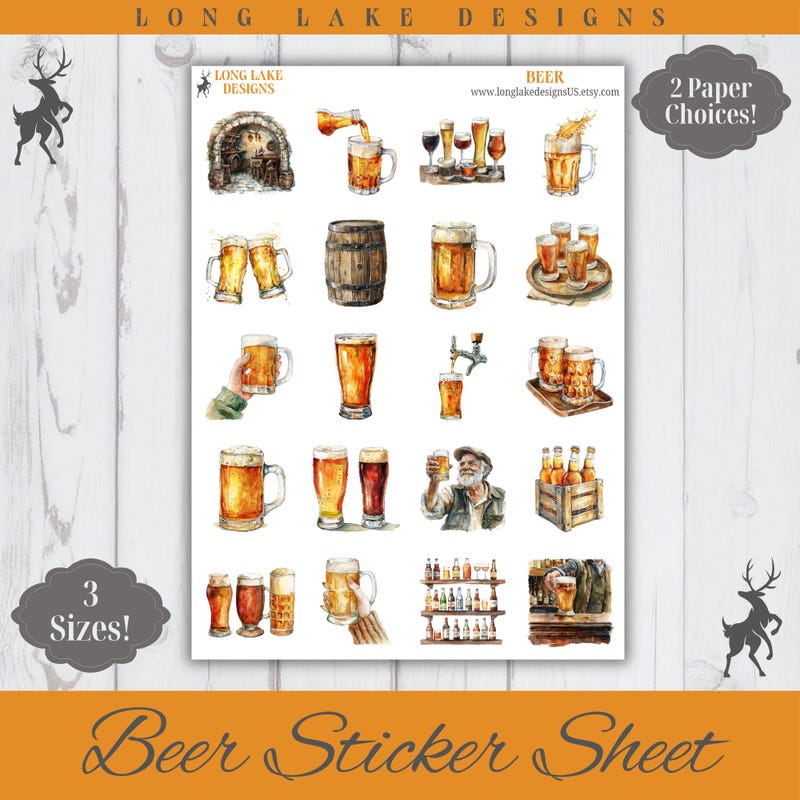 Beer Stickers - Etsy