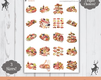 Foglio di adesivi per salumi, 20 adesivi resistenti alle intemperie, 3 formati, 2 tipi di carta, possibilità di plastificazione.