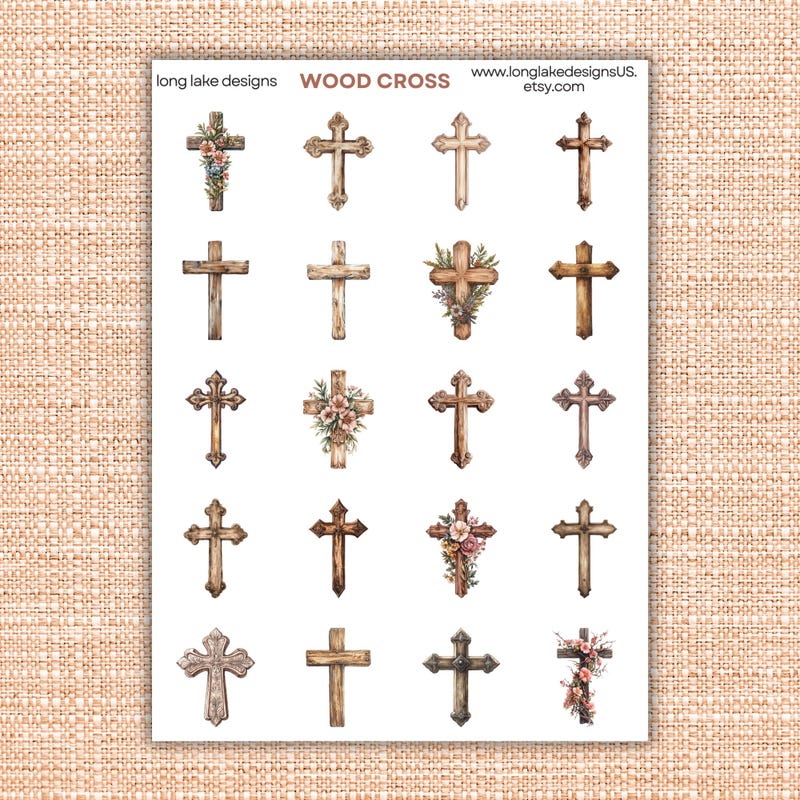 Cross Stickers - Etsy