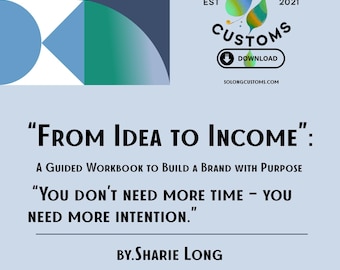 Startup Guide eBook | Business Idea to Income Workbook (Digital Download)