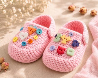 Crochet Baby Clogs, Baby Sandals, Infant Booties, Newborn Shoes Digital Download,Crochet Baby Booties Pattern PDF,Baby Shoes Crochet Pattern