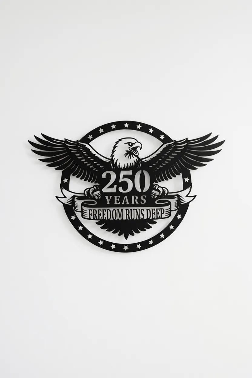 America 250 Wall Decor Svg, American Eagle Svg, USA 250th Anniversary ...