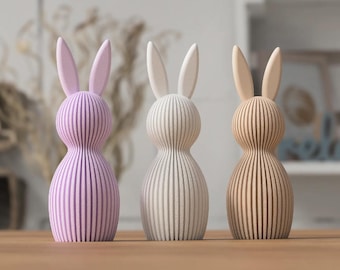 Minimalist Easter bunny sculpture, perfect for decorating at Easter, small Easter bunnies
