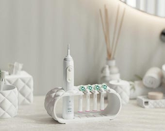 Decoration toothbrush holder. Organize in the bathroom Toothbrush organizer for e.g. Braun, Oral-B etc. Pillow design
