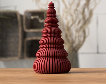 Christmas tree, modern Japandi style Christmas decoration for the Christmas season