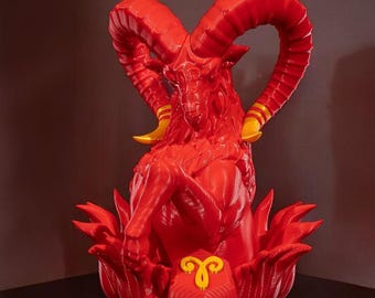 Zodiac statue Aries gift idea decoration statue 3D printed Unusual gift idea with WOW effect in massive color effects