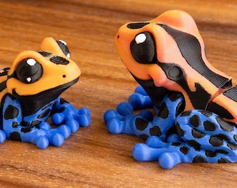 Movable Frog - Fidget Animal - Desk Toy - Sensory Gift ASMR Decoration - Tabletop - Keychain