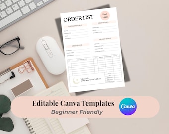 Bearbeitbare Ramadan & Eid druckbare Bestelllistenvorlage (PDF-Download)