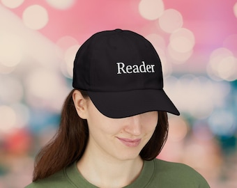 Reader Dad Cap | Embroidered Book Lover Hat
