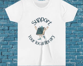 Support Your Local Library Youth Tee | Bookworm Kids Shirt