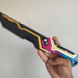 Valorant Glitchpop Knife / 3D Printed / Valorant Game Cosplay / 1:1 Life Size
