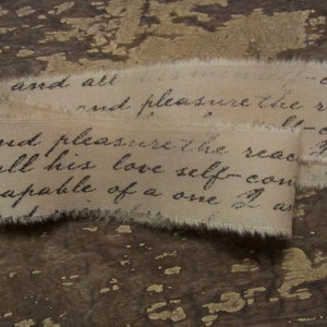 Tattered Aged Fabric Ribbon Romantische Liebe Brief Valentinstag
