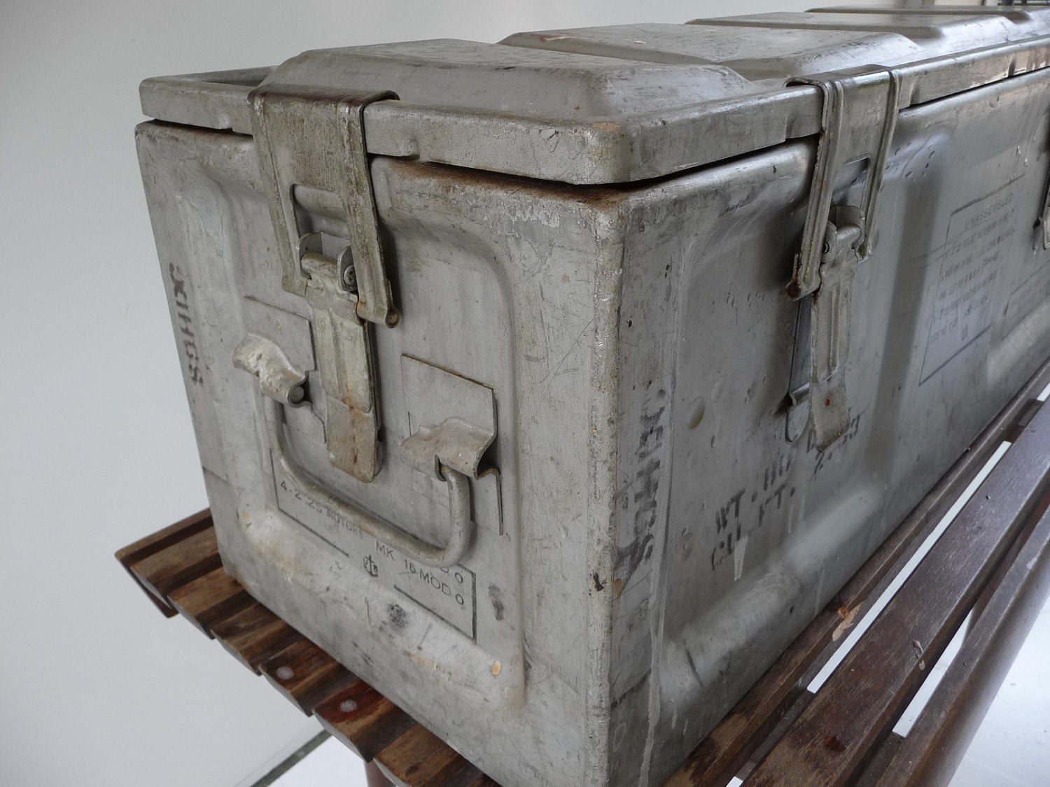 Vintage WW2 US Navy Metal Box Ammo Case Industrial look Etsy