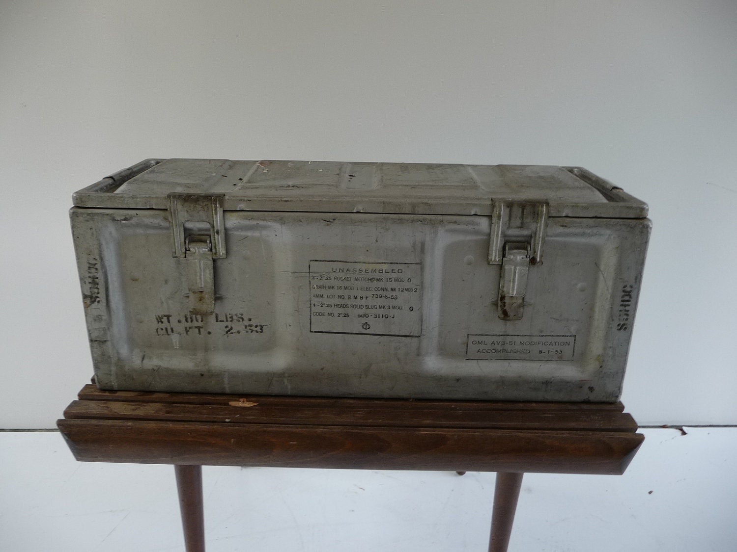 Vintage WW2 US Navy Metal Box Ammo Case Industrial look Etsy