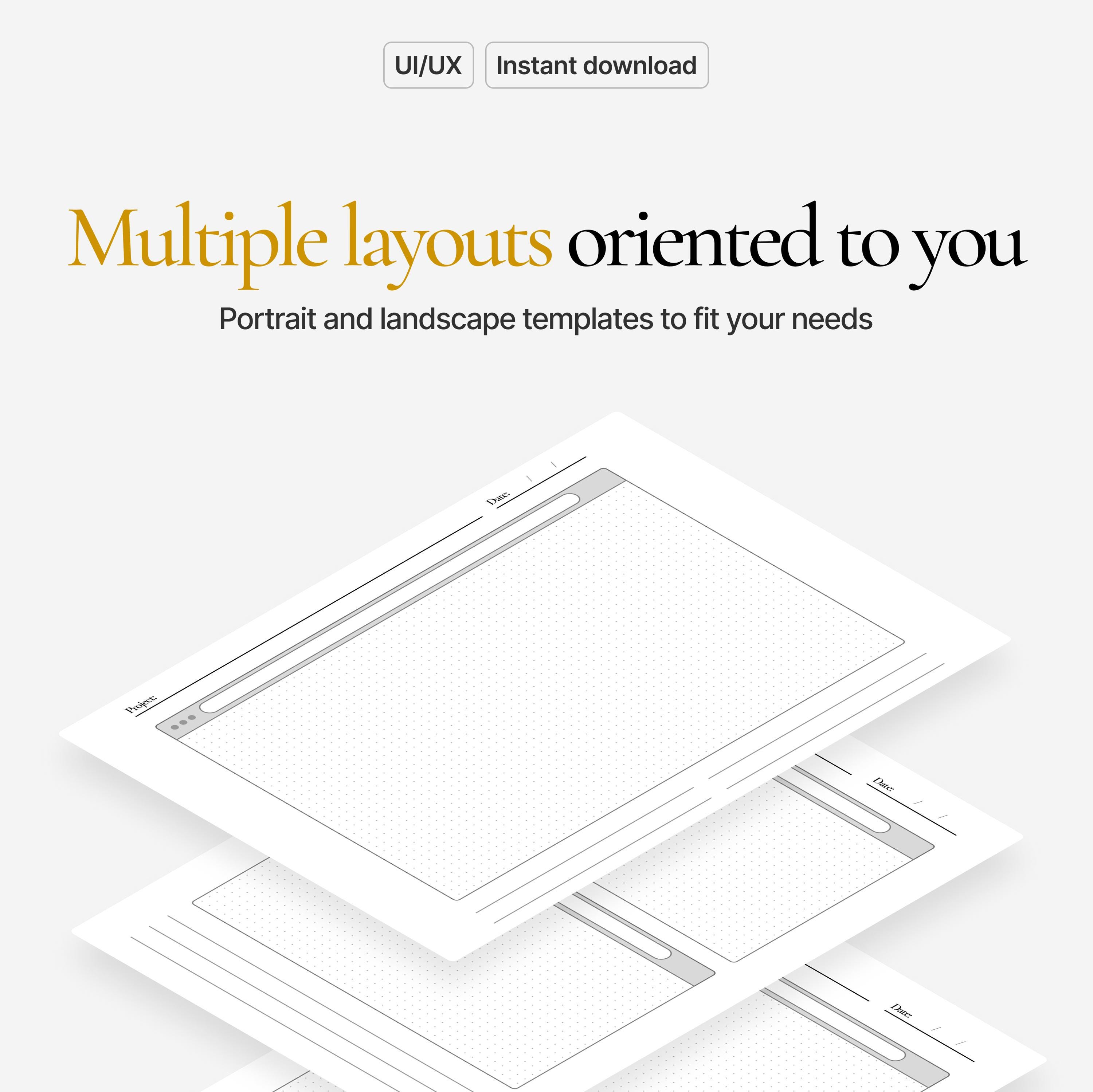 Website Wireframe Template | 3 Layouts for UX Design | Remarkable ...