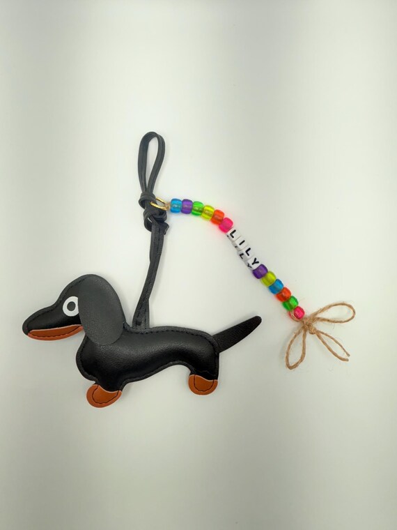 ダックスフント犬用バッグチャーム – フェイクレザーバッグチャーム