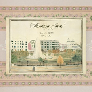 Vintage New York Thinking of You Template Thoughtful Note