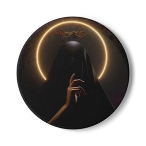 Mystical Celestial Ceramic Coaster - Unique Home Decor, Witchy Gift, Bohemian Style, Table Protector, Spiritual Decor