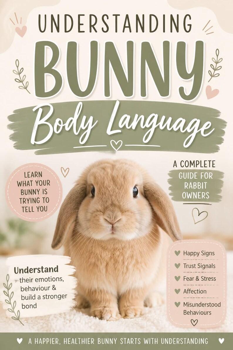 Bunny Body Language - Understand Your Rabbit PDF - Etsy Canada