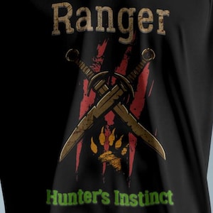 DnD Ranger Shirt, Dnd Ranger Gift, Dnd Hunters Instinct, Dnd Rpg Ranger, Dnd Ranger Player, Dnd Archer Tee, Dnd Fantasy Ranger