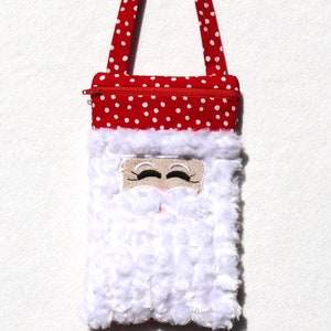 Santa purse kids, little girls purse, tween girl gifts, stocking stuffers for girls, Christmas gifts for her, Santa purse