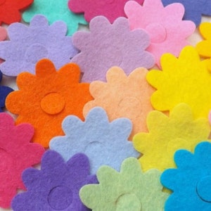 2-3/8-Zoll-Filzblumen, 1 5/8 Zoll oder 2 3/8 Zoll Filzblumen,