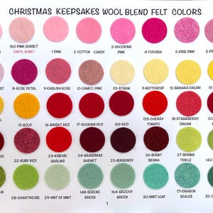 Wollmischung Filz Blätter: 158 Farben, Bastelbedarf (10-9x12 oder 20-6 x 9 inch) Bild 2