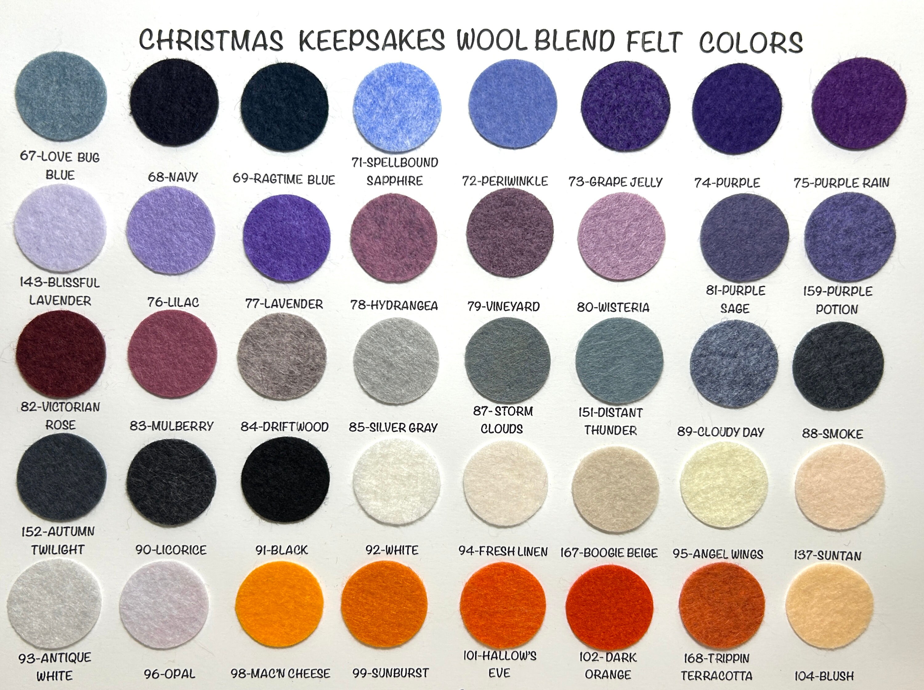 Trippin' Terracotta Felt Trippin' Terracotta Felt
