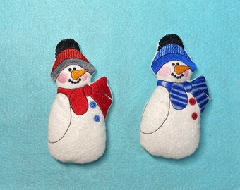 Filz Schneemann, Schneemann Stofftier, Filz Schneemann, Weihnachtsgeschenk, Kinder Geschenk