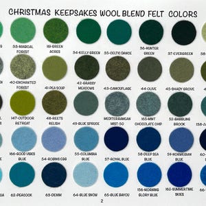Wollmischung Filz Blätter: 158 Farben, Bastelbedarf (10-9x12 oder 20-6 x 9 inch) Bild 3