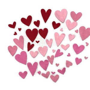 Wool Blend Felt Hearts