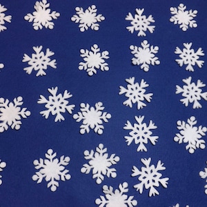 Filz Schneeflocken / Wollfilz / Die Cut Filz Schneeflocken / Weihnachten Die Cuts / DIY-Basteln für Kinder / Weihnachten Scrapbook-Verzierungen